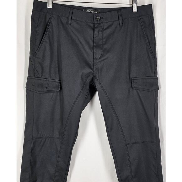 SAKS FIFTH AVENUE MEN'S BLACK MODERN FIT SLACK PANT SIZE 33 WAIST 29 INSEAM - Picture 3 of 13